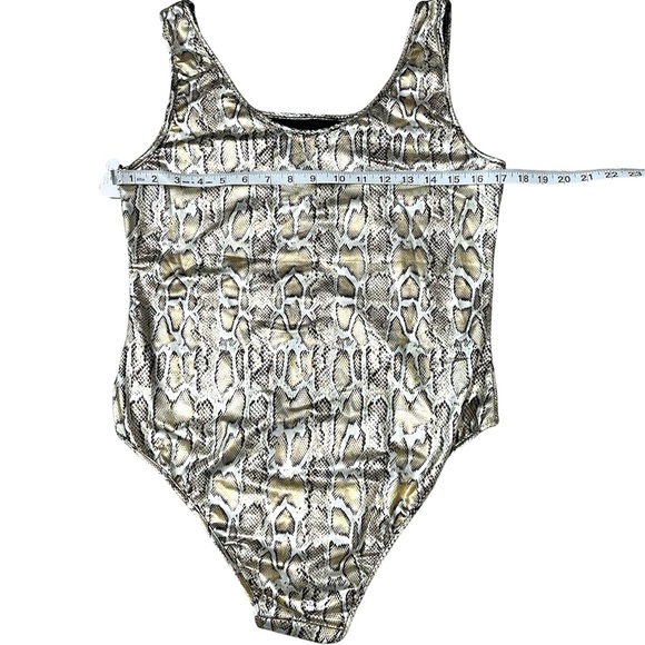 Animal Print Snake Skin Body Suit Size: XL - Picture 5 of 6